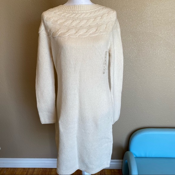 Lauren Ralph Lauren Dresses & Skirts - NWT Cream sweater dress